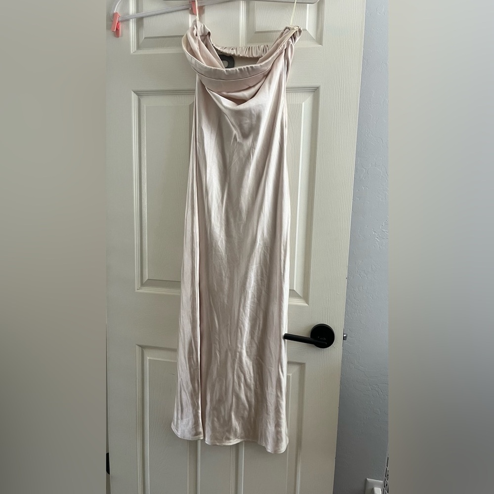 Elegant Champagne Maxi Dress